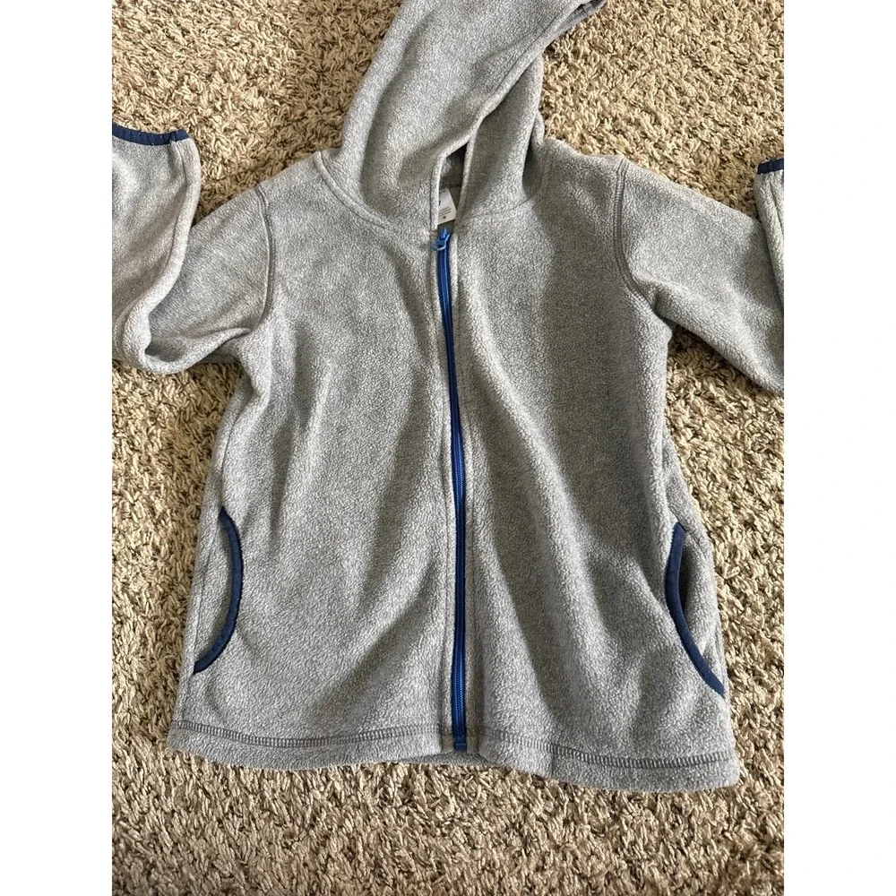 Carter's Boys Gray Fleece Full Zipper jacket Size 7‎